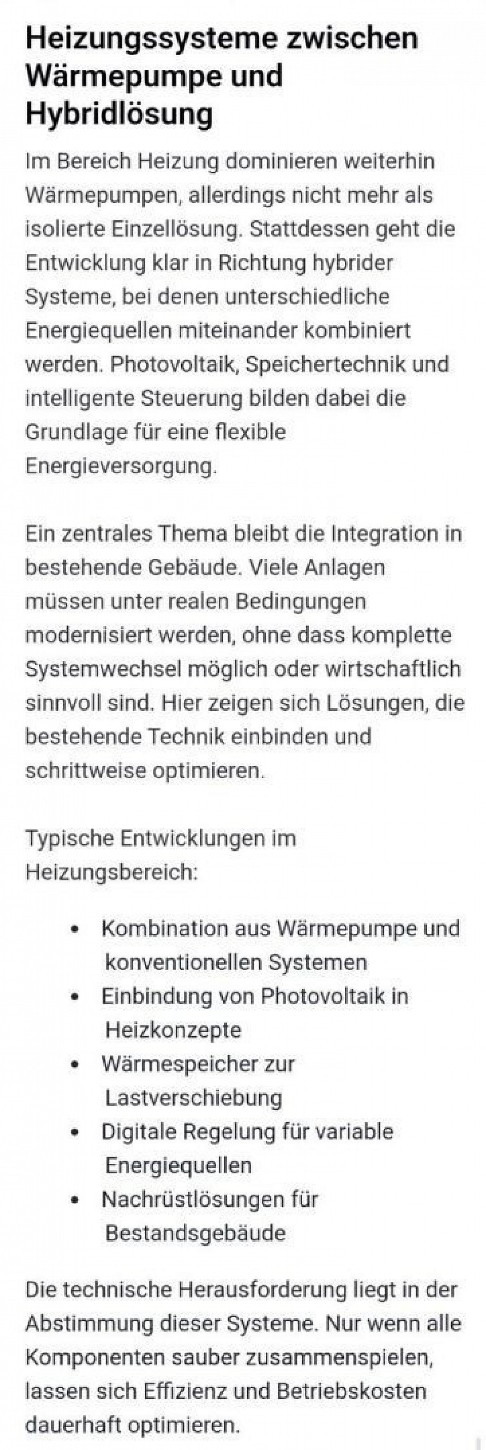 Hybridheizung
